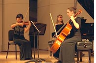 Trio in music recital