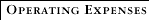 Operating Expenses