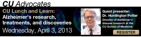 CU Advocates Lunch and Learn: Alzheimer's Research