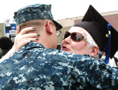 Alumna 'overwhelmed, excited, happy' by surprise guest at commencement 