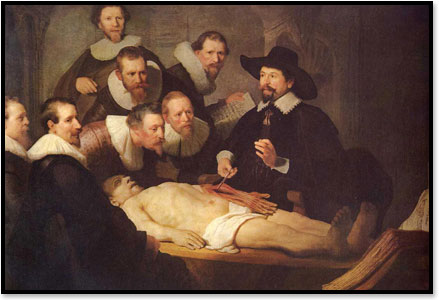 Rembrandt's "The Anatomy Lesson"