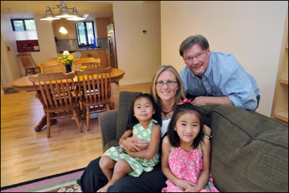 CU-Boulder professor Scot Douglass with family