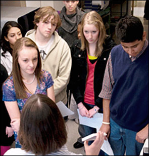 Some 120 high school students learned about prospective careers in biomedicine and cancer research at the second annual Learn about Cancer Day.