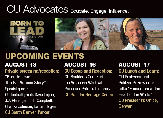 CU Advocates Upcoming Events